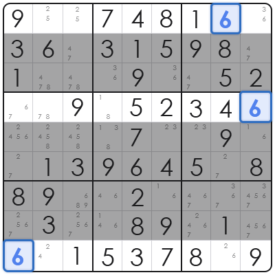 sudoku x wing technique